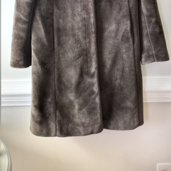 'J.CREW' Teddy Coat Dark Brown Size M EUC * Worn Twice - Picture 2 of 14